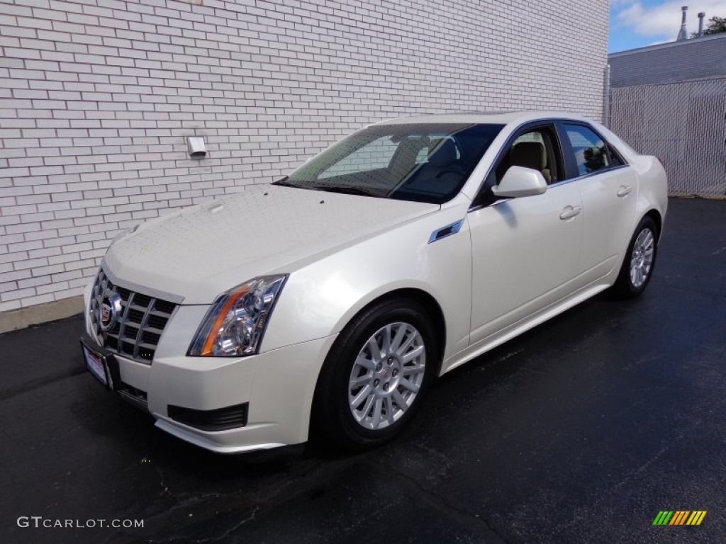 2013 CTS 4 3.0 AWD Sedan - White Diamond Tricoat / Cashmere/Cocoa photo #1