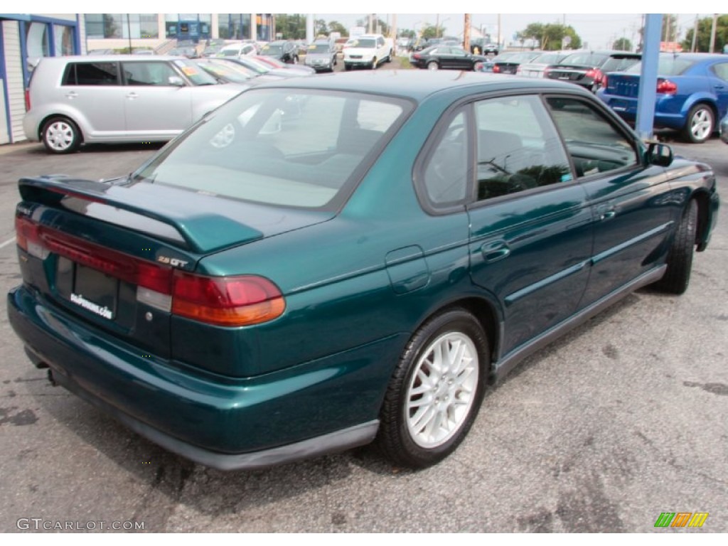 1999 Legacy GT Sedan - Spruce Green Pearl / Gray photo #6
