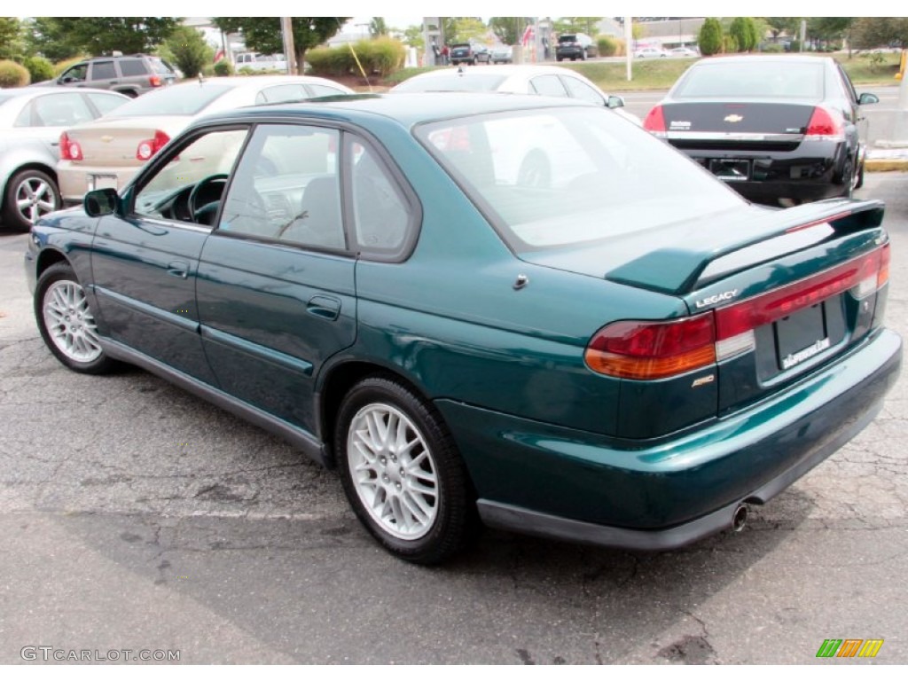 1999 Legacy GT Sedan - Spruce Green Pearl / Gray photo #10