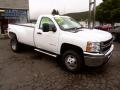 2014 Summit White Chevrolet Silverado 3500HD WT Regular Cab Dual Rear Wheel 4x4  photo #3