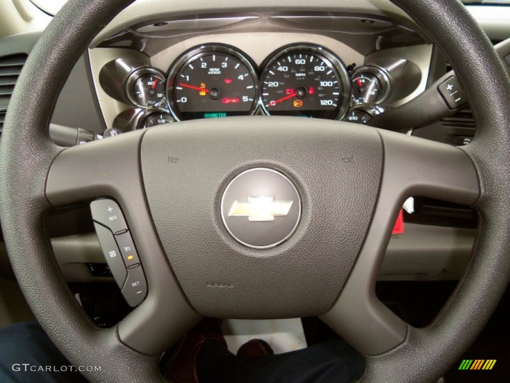 2014 Chevrolet Silverado 3500HD WT Regular Cab Dual Rear Wheel 4x4 Dark Titanium Steering Wheel Photo #85798060