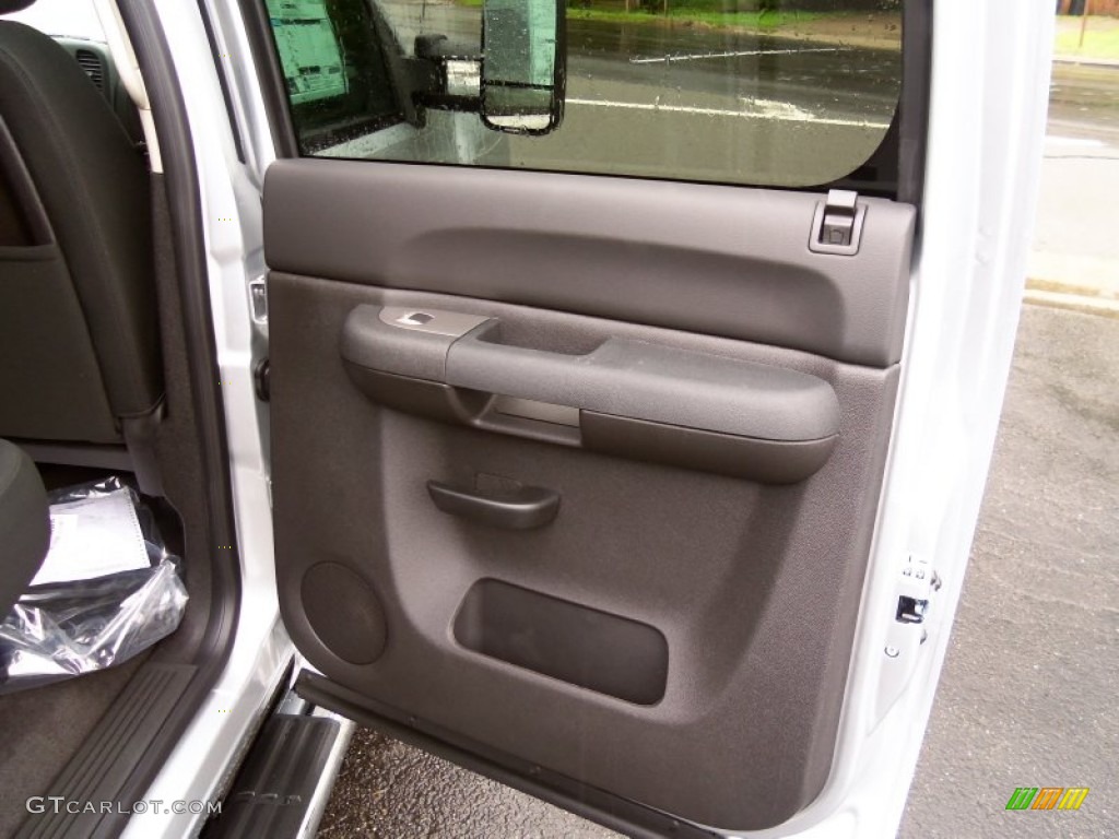2014 Chevrolet Silverado 3500HD LT Crew Cab 4x4 Ebony Door Panel Photo #85798867