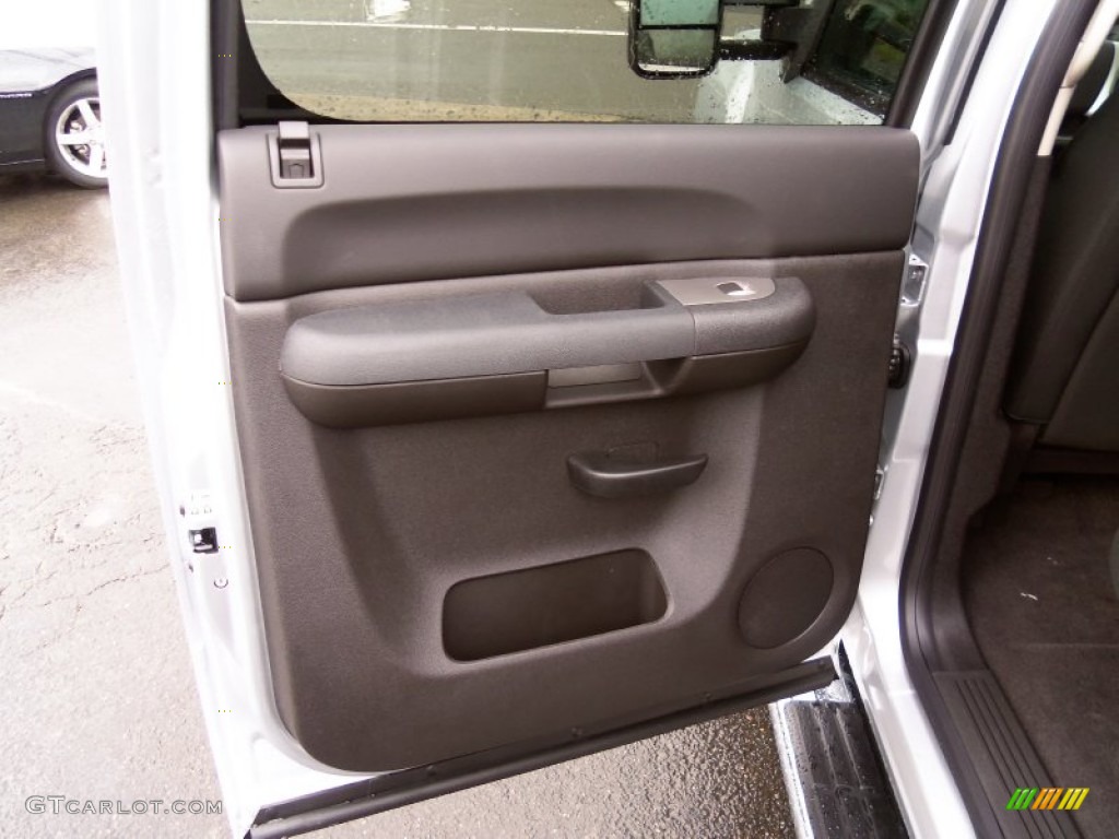 2014 Chevrolet Silverado 3500HD LT Crew Cab 4x4 Ebony Door Panel Photo #85798915