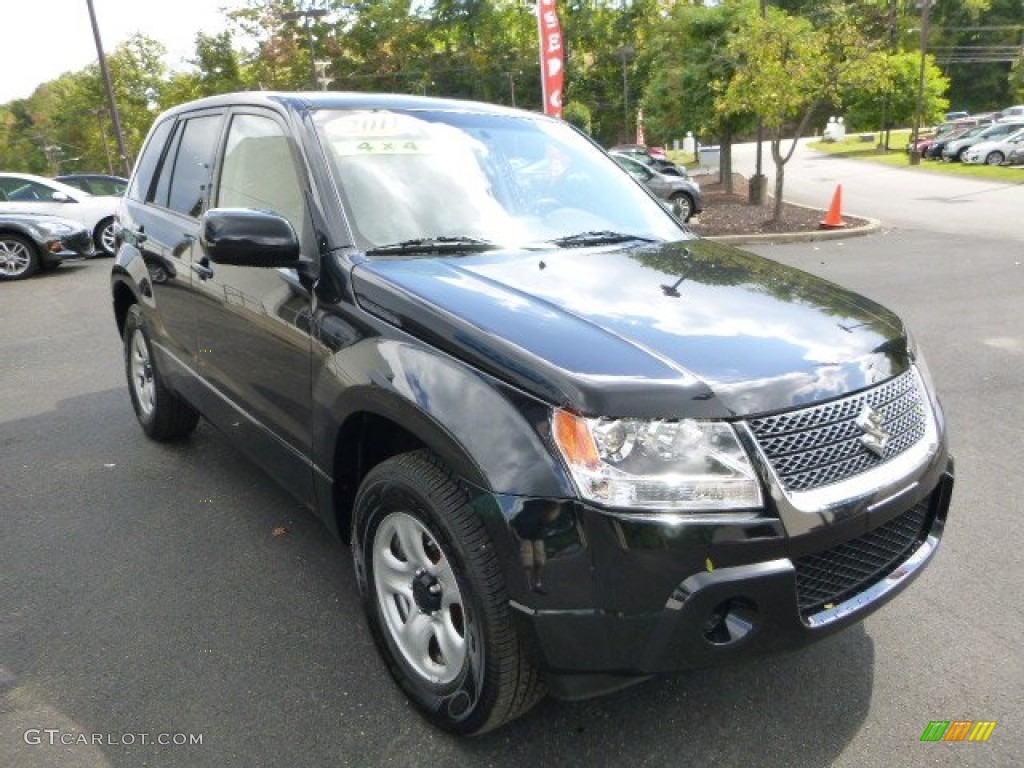 2011 Grand Vitara Premium 4x4 - Black Pearl / Beige photo #6