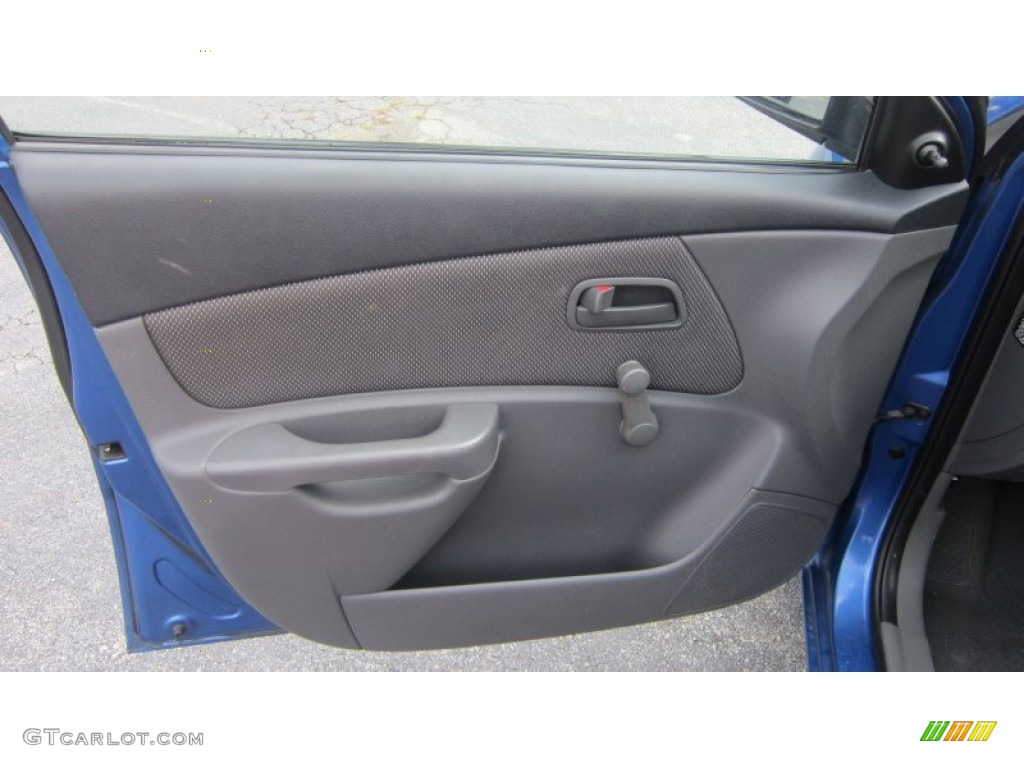 2007 Rio LX Sedan - Sapphire Blue / Beige photo #4
