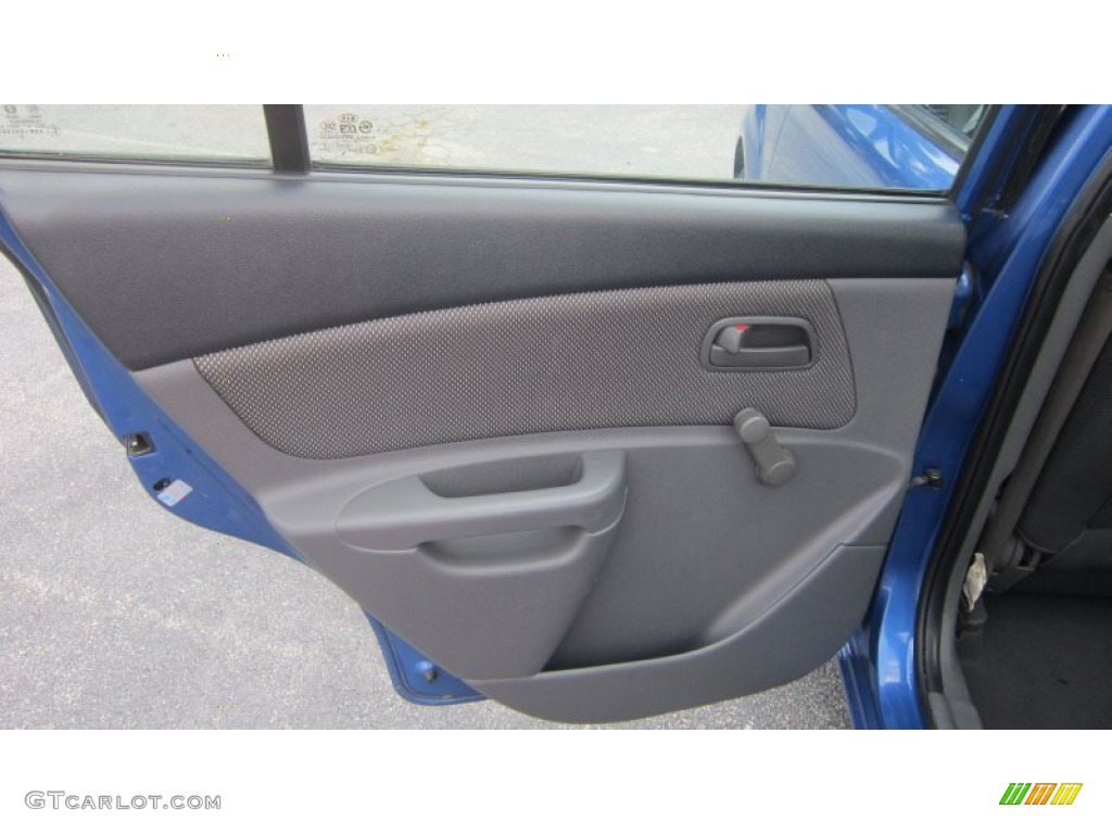 2007 Rio LX Sedan - Sapphire Blue / Beige photo #5
