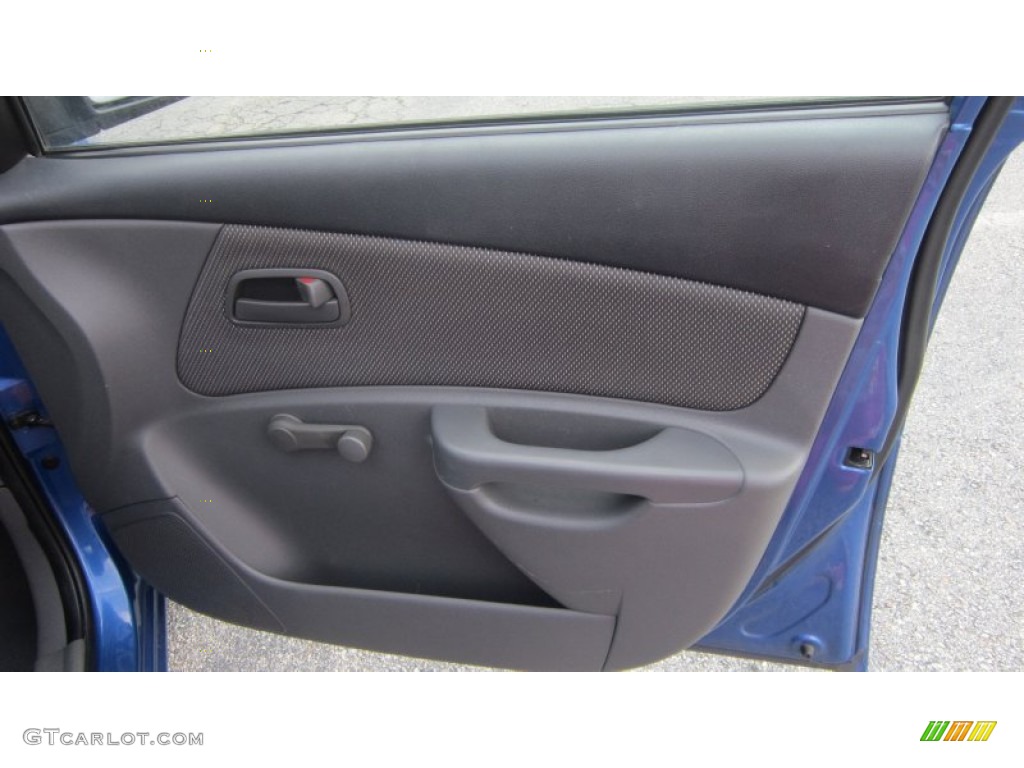 2007 Rio LX Sedan - Sapphire Blue / Beige photo #6