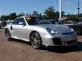2001 Arctic Silver Metallic Porsche 911 Turbo Coupe  photo #8