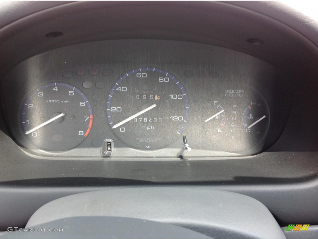 1997 Civic LX Sedan - Black Pearl Metallic / Gray photo #9