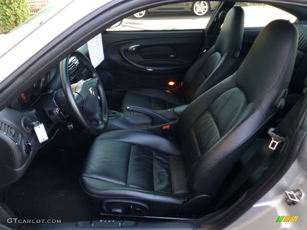 Black Interior 2001 Porsche 911 Turbo Coupe Photo #85799992