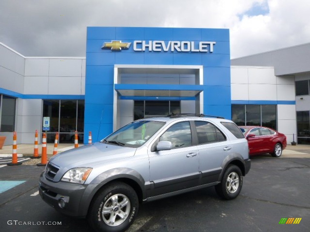 2005 Sorento EX 4WD - Ice Blue Metallic / Gray photo #1