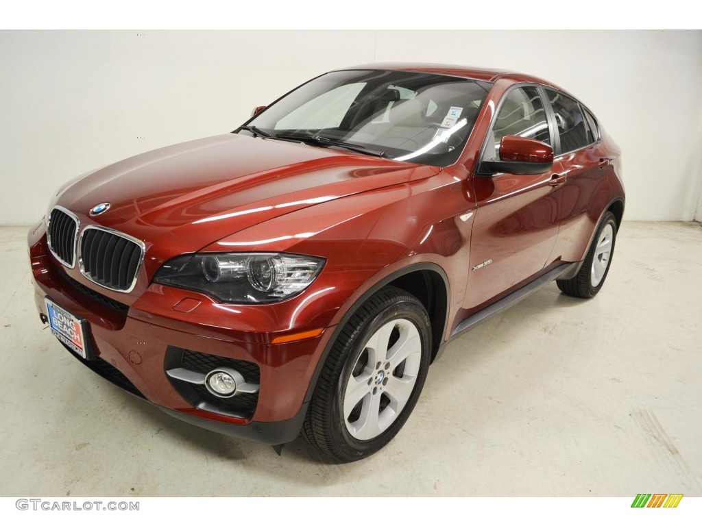 2011 X6 xDrive35i - Vermillion Red Metallic / Oyster photo #7