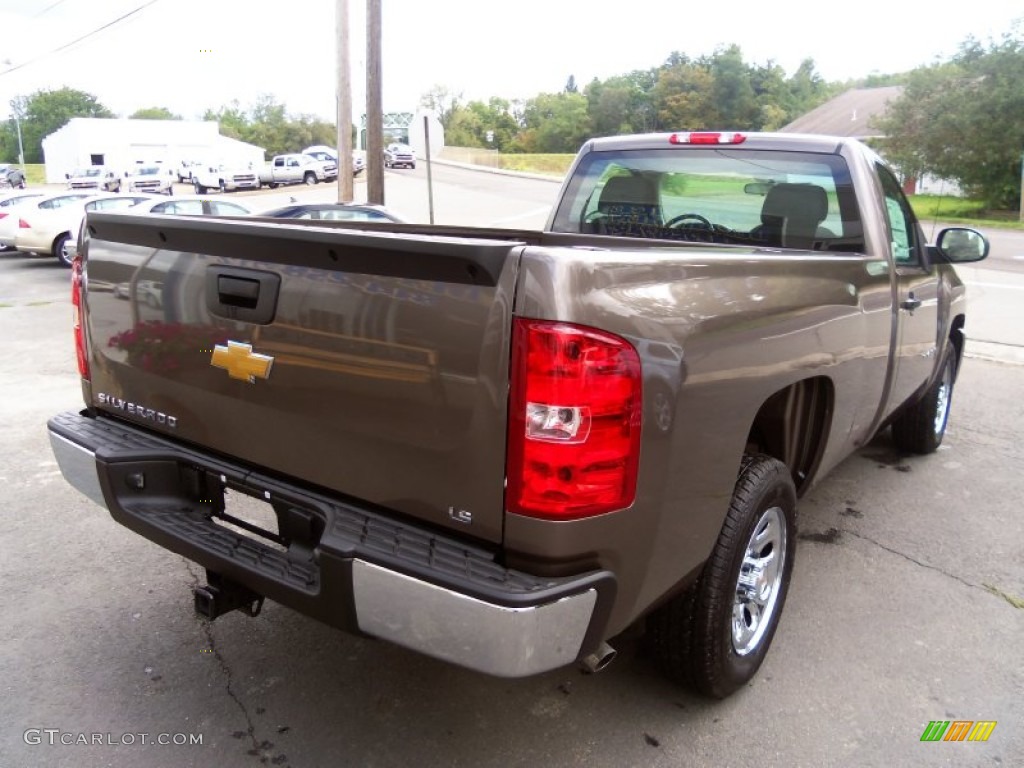 2013 Silverado 1500 Work Truck Regular Cab - Mocha Steel Metallic / Dark Titanium photo #8