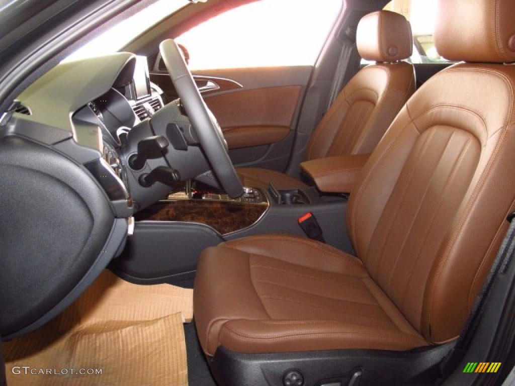 2014 A6 3.0T quattro Sedan - Oolong Gray Metallic / Nougat Brown photo #12