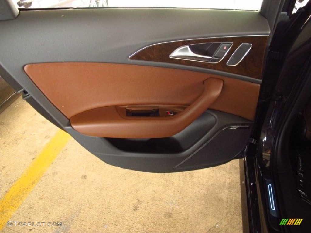 2014 A6 3.0T quattro Sedan - Oolong Gray Metallic / Nougat Brown photo #13