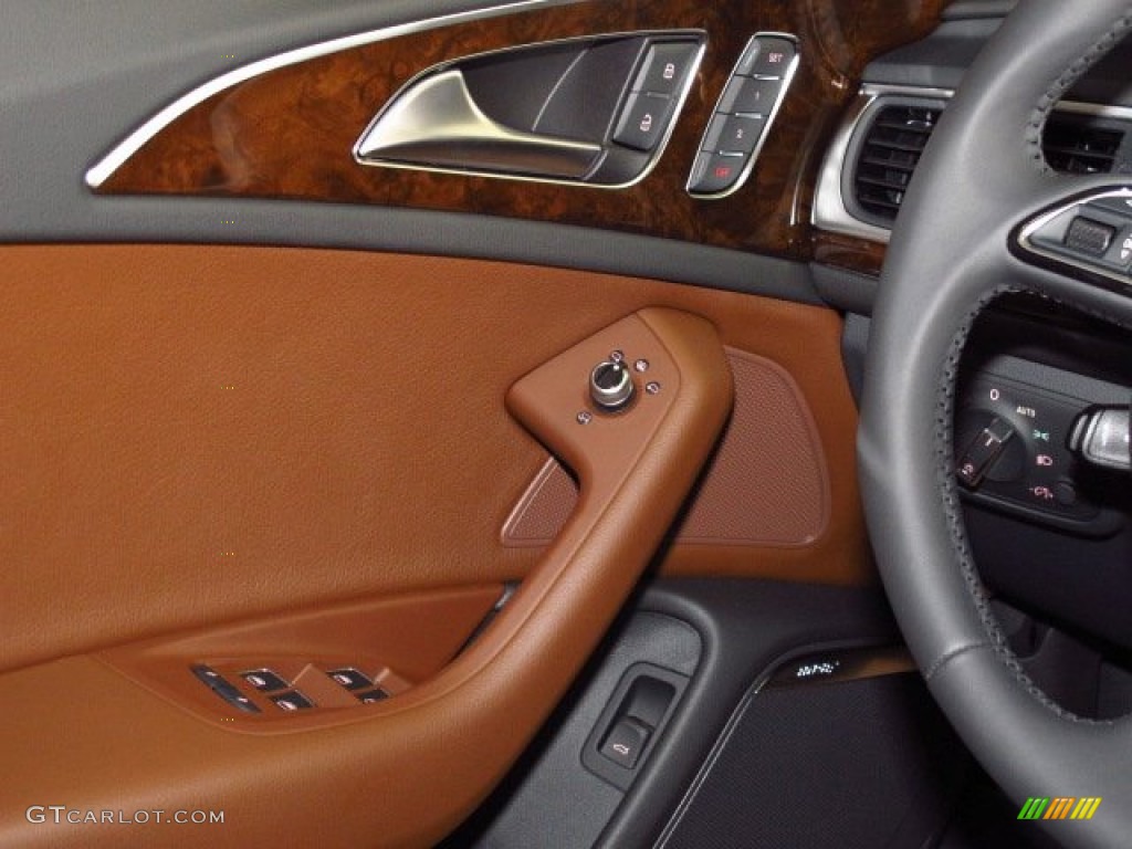 2014 A6 3.0T quattro Sedan - Oolong Gray Metallic / Nougat Brown photo #19