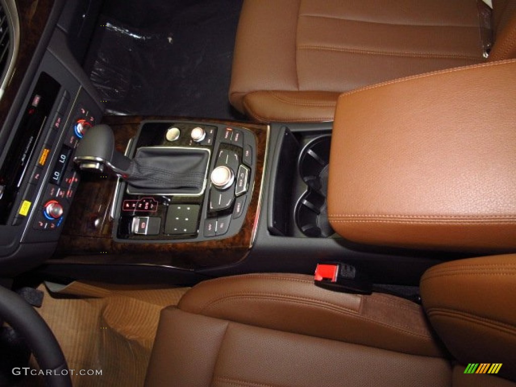 2014 A6 3.0T quattro Sedan - Oolong Gray Metallic / Nougat Brown photo #21