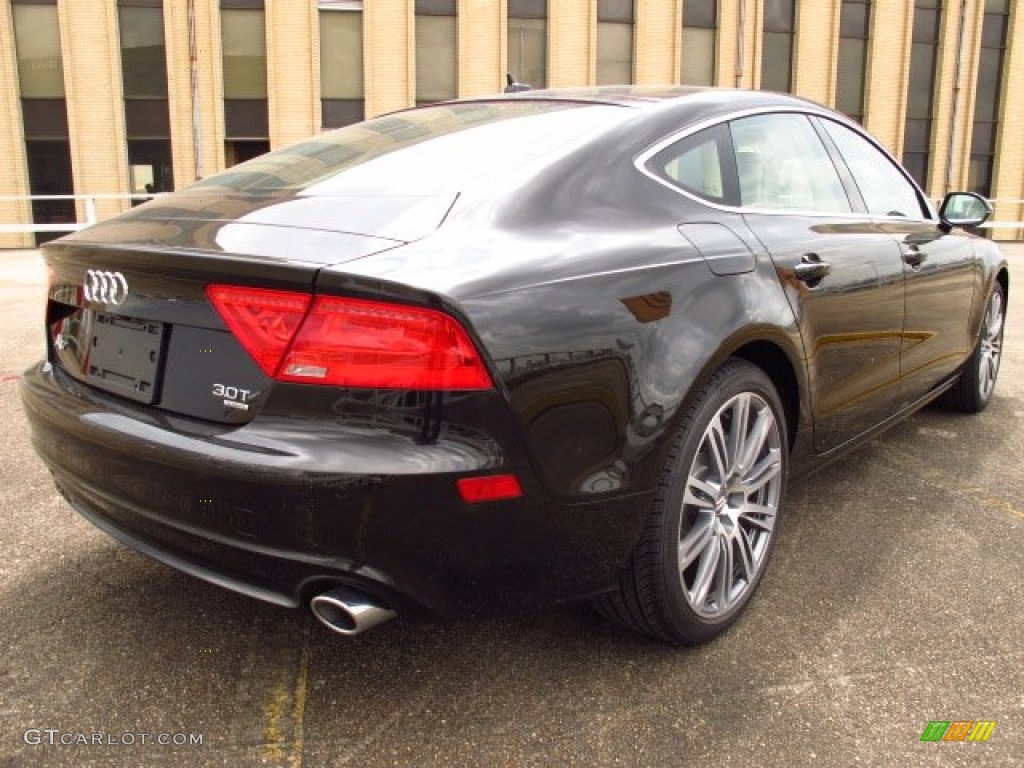 Havanna Black Metallic 2014 Audi A7 3.0T quattro Premium Plus Exterior Photo #85801078