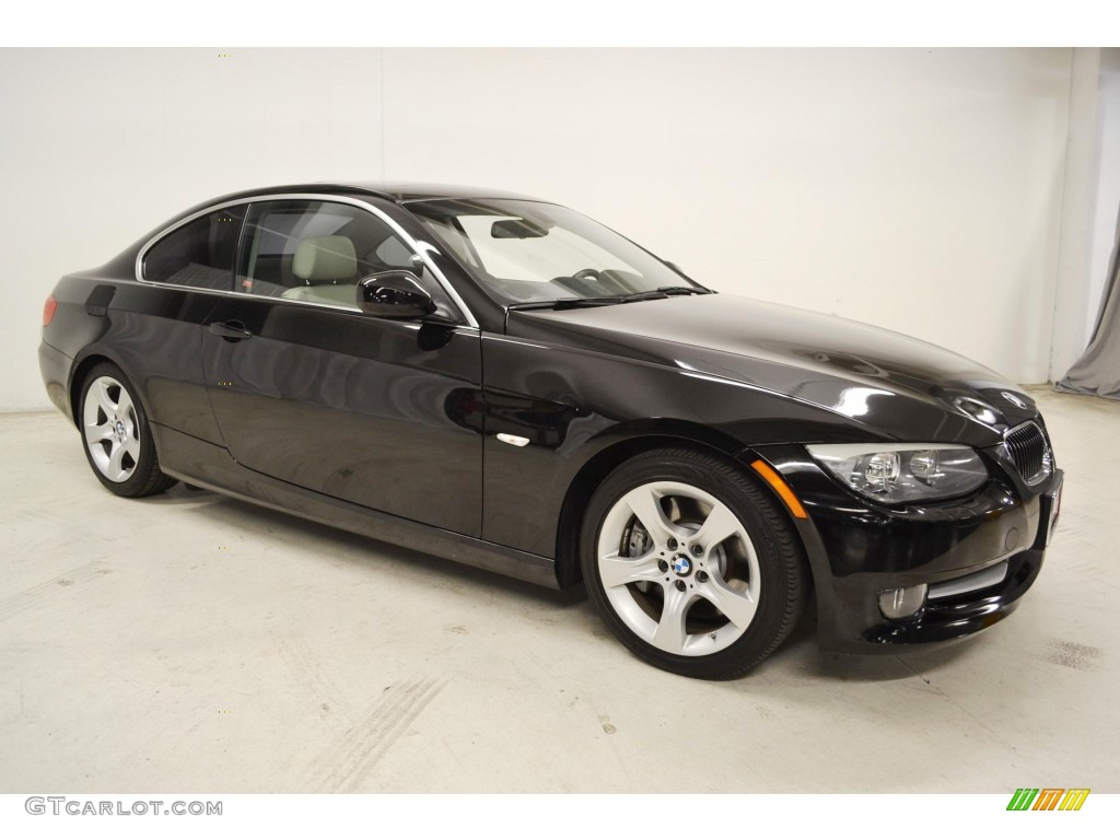 2011 3 Series 335i Coupe - Jet Black / Cream Beige photo #2