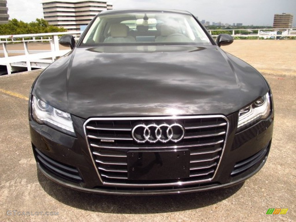 Havanna Black Metallic 2014 Audi A7 3.0T quattro Premium Plus Exterior Photo #85801153