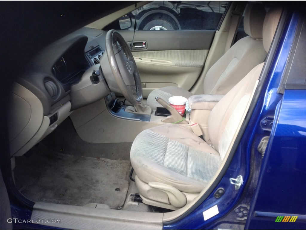 2004 MAZDA6 s Sedan - Lapis Blue Metallic / Beige photo #7