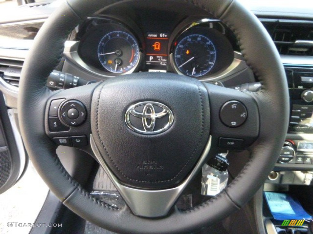 2014 Toyota Corolla S Steel Blue Steering Wheel Photo #85801237