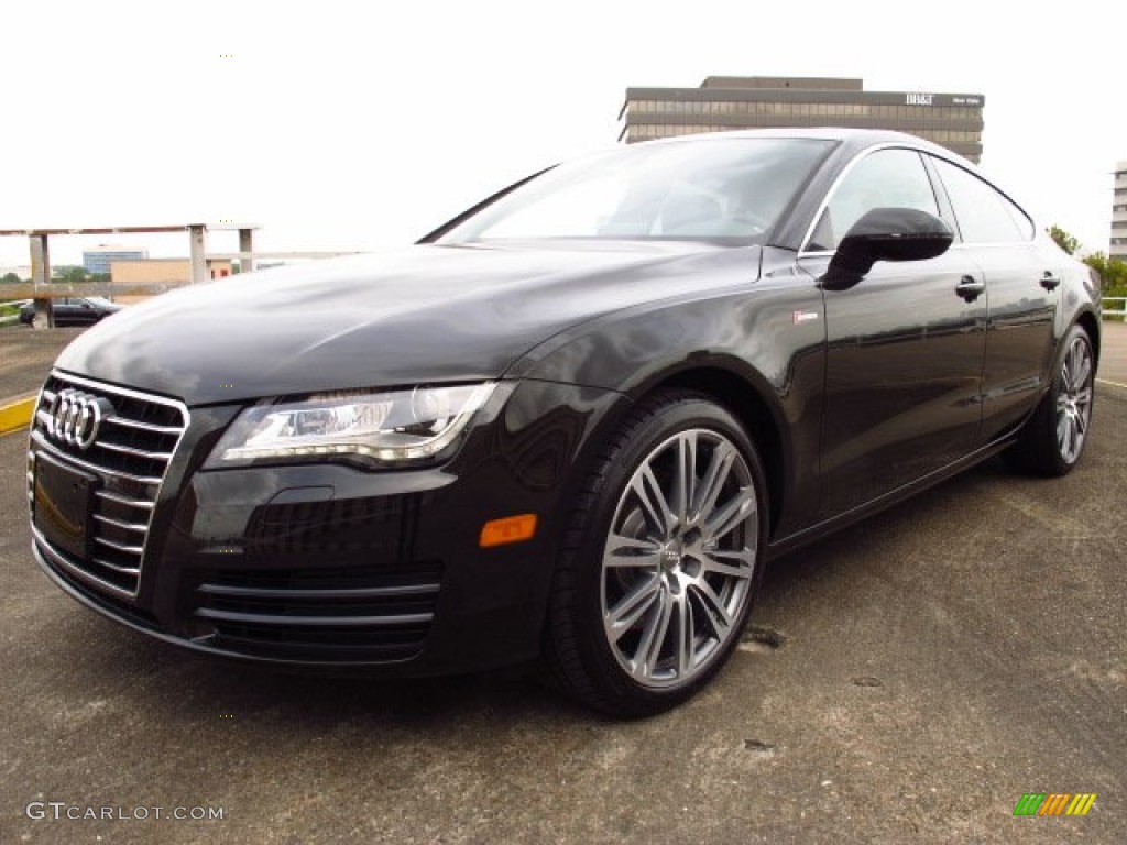 Havanna Black Metallic 2014 Audi A7 3.0T quattro Premium Plus Exterior Photo #85801486