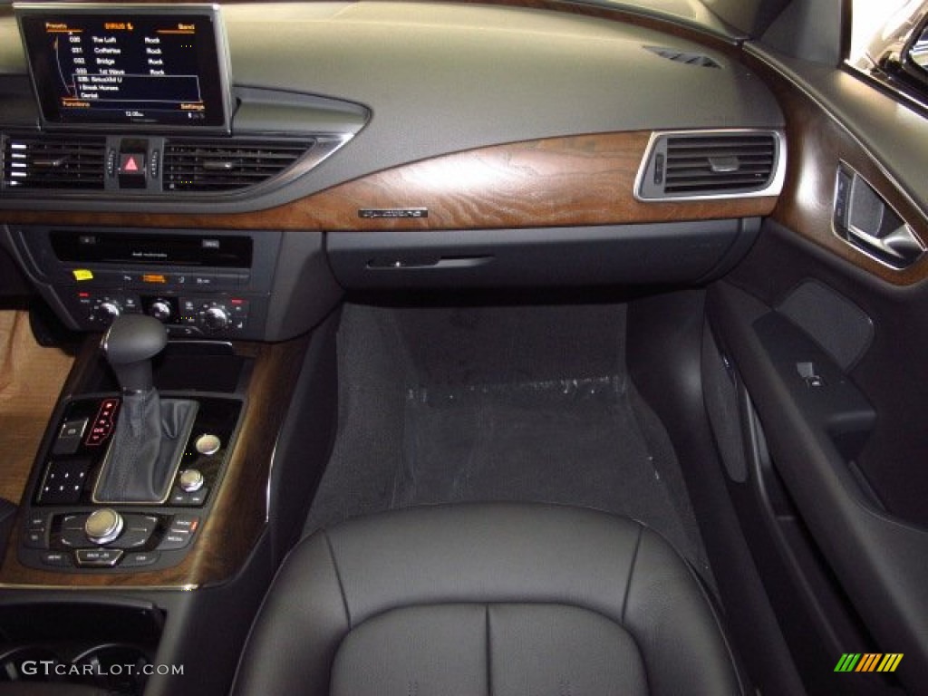 2014 Audi A7 3.0T quattro Premium Plus Black Dashboard Photo #85801621