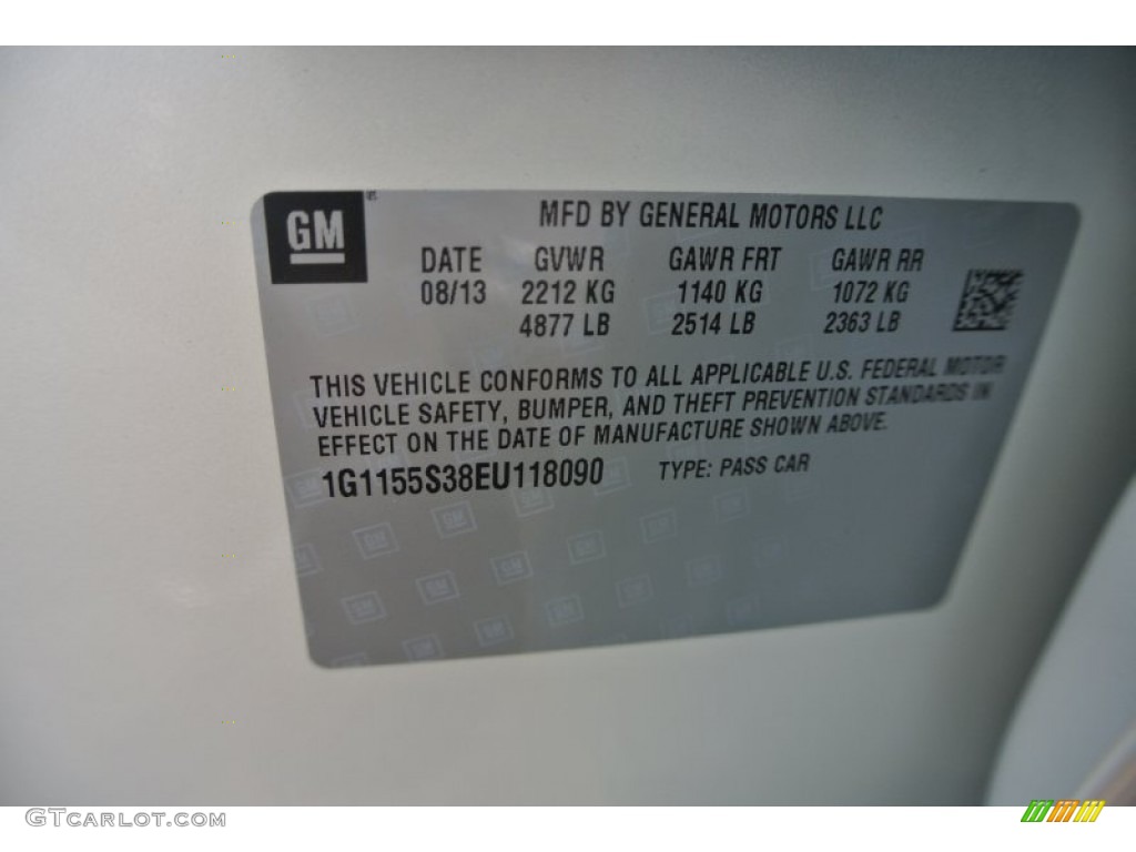 2014 Impala LTZ - White Diamond Tricoat / Jet Black/Mojave photo #7