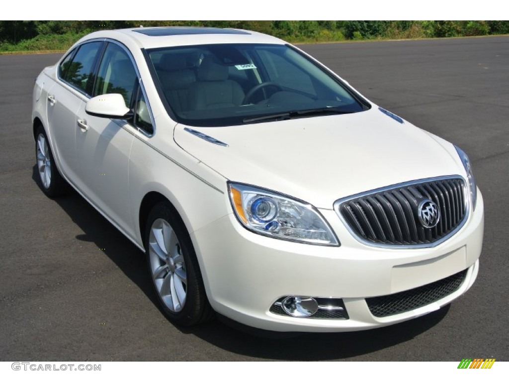 White Diamond Tricoat 2014 Buick Verano Leather Exterior Photo #85802308