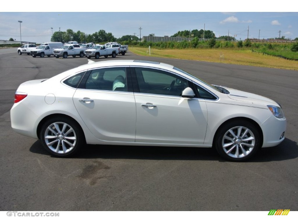 White Diamond Tricoat 2014 Buick Verano Leather Exterior Photo #85802344