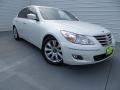 2009 White Satin Pearl Hyundai Genesis 3.8 Sedan  photo #2