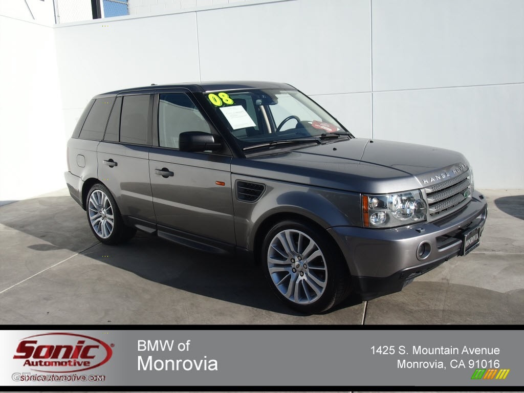 2008 Range Rover Sport HSE - Stornoway Grey Metallic / Ebony Black photo #1
