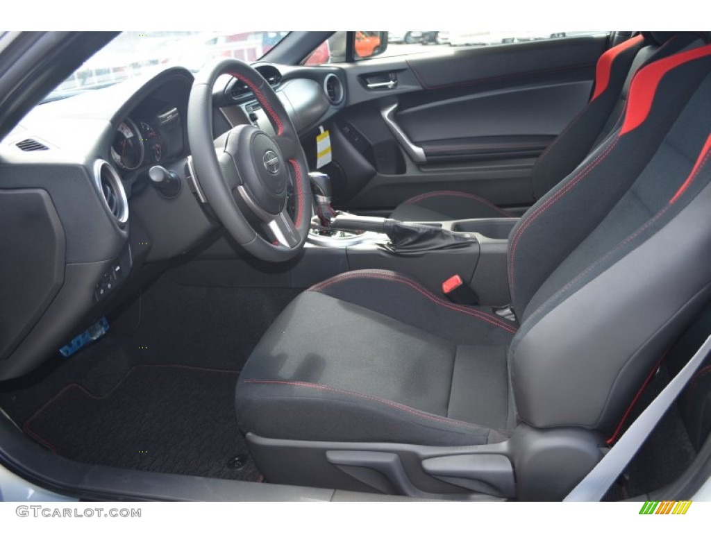 Black/Red Accents Interior 2013 Scion FR-S Sport Coupe Photo #85805194