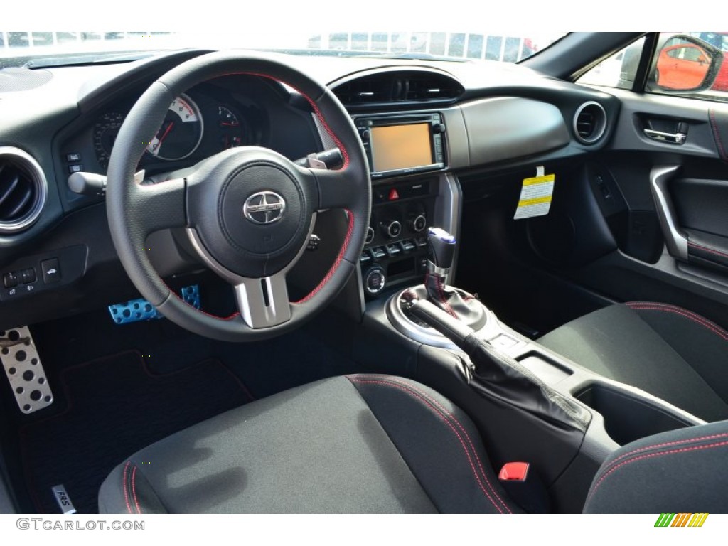 Black/Red Accents Interior 2013 Scion FR-S Sport Coupe Photo #85805215