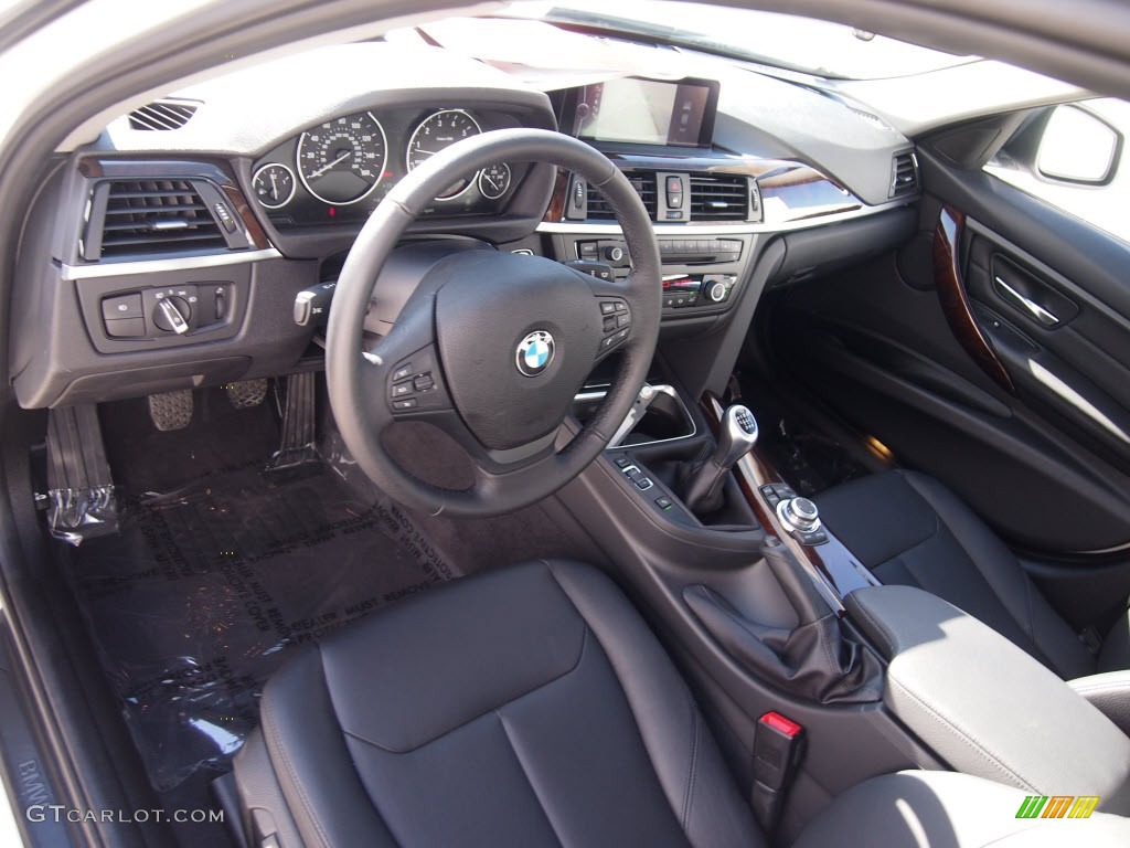 Black Interior 2013 BMW 3 Series 335i Sedan Photo #85805701