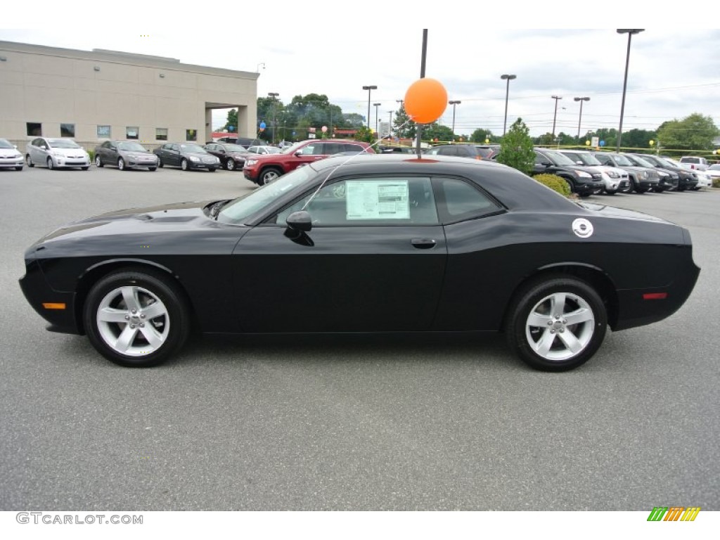 2014 Challenger SXT - Black / Dark Slate Gray photo #6