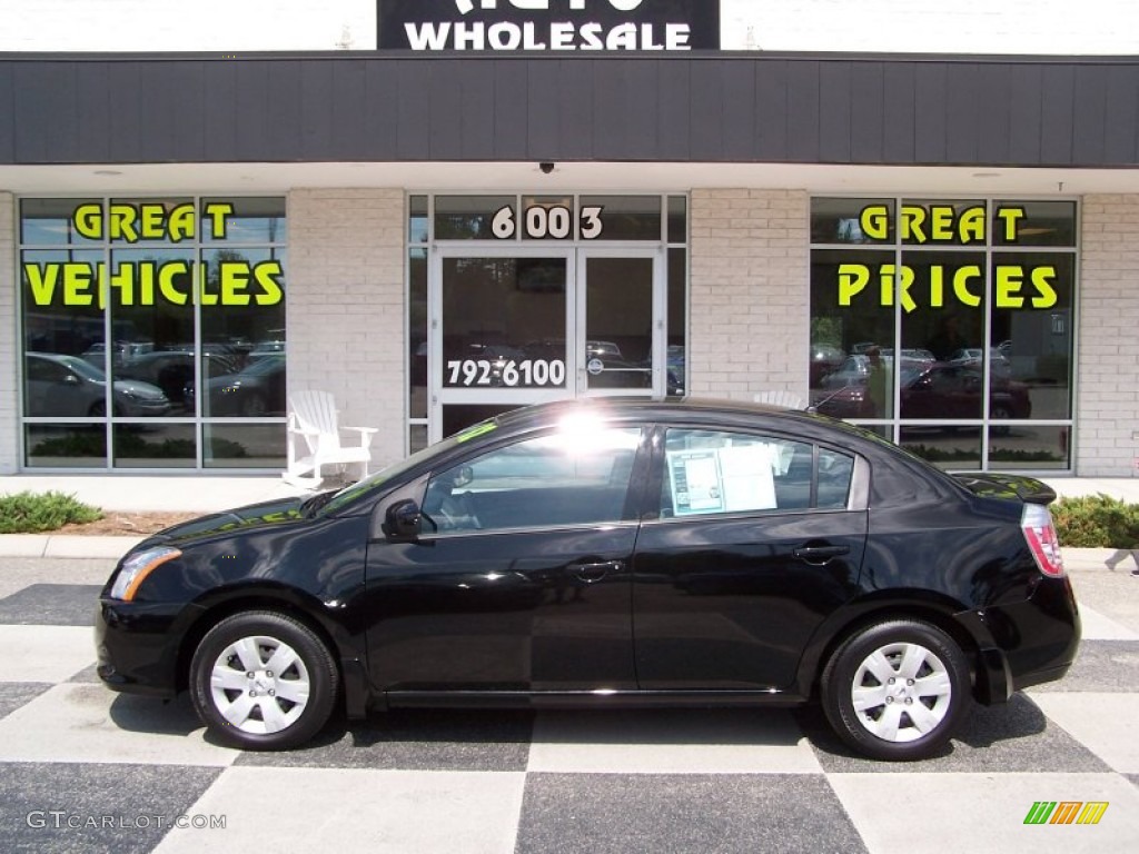 2012 Sentra 2.0 - Super Black / Charcoal photo #1