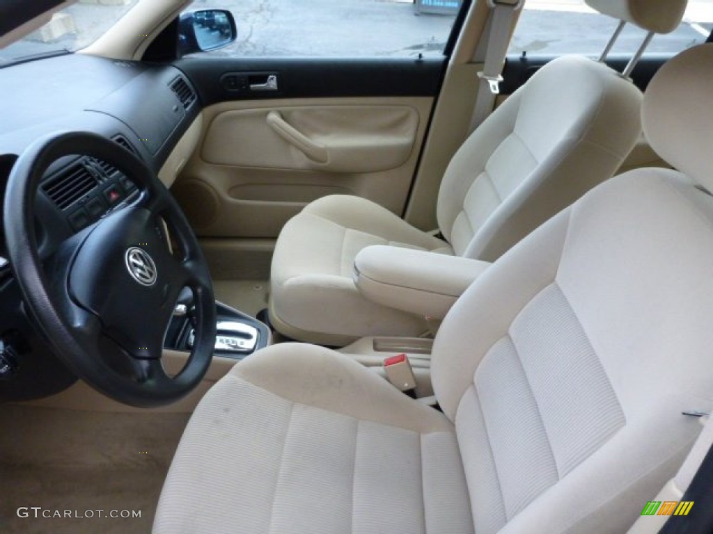 2001 Jetta GLS Sedan - Galactic Blue / Beige photo #4