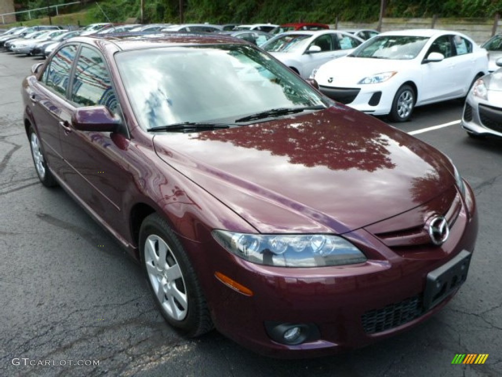 Dark Cherry Metallic 2006 Mazda MAZDA6 i Sport Sedan Exterior Photo #85808813