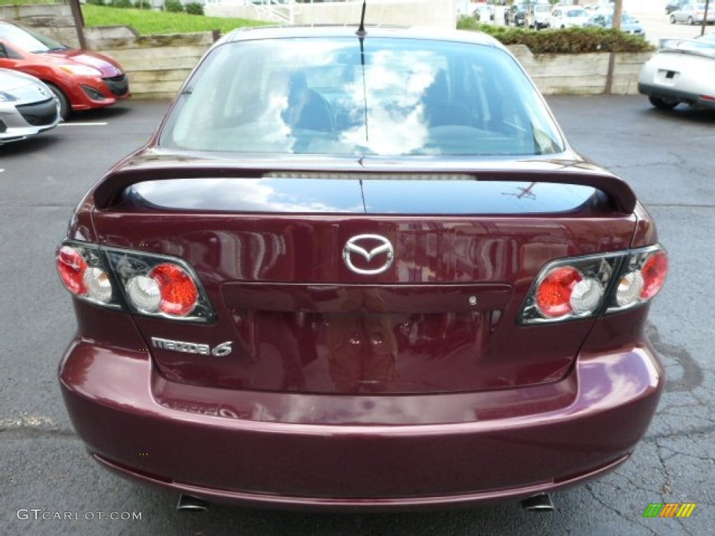 2006 MAZDA6 i Sport Sedan - Dark Cherry Metallic / Black photo #11