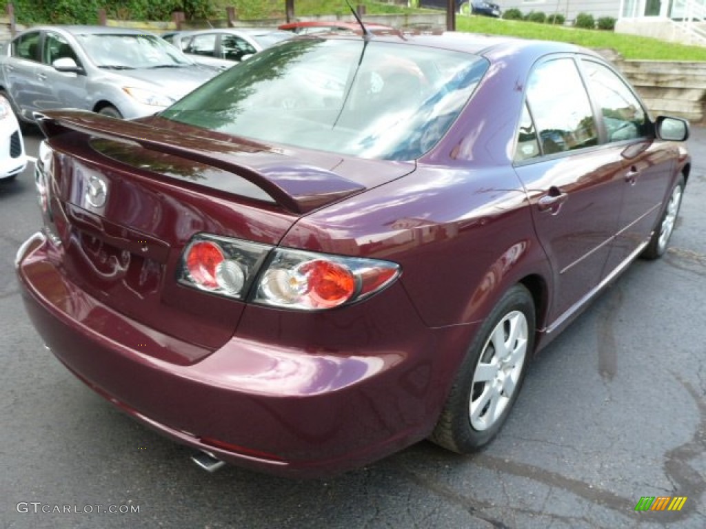 2006 MAZDA6 i Sport Sedan - Dark Cherry Metallic / Black photo #12