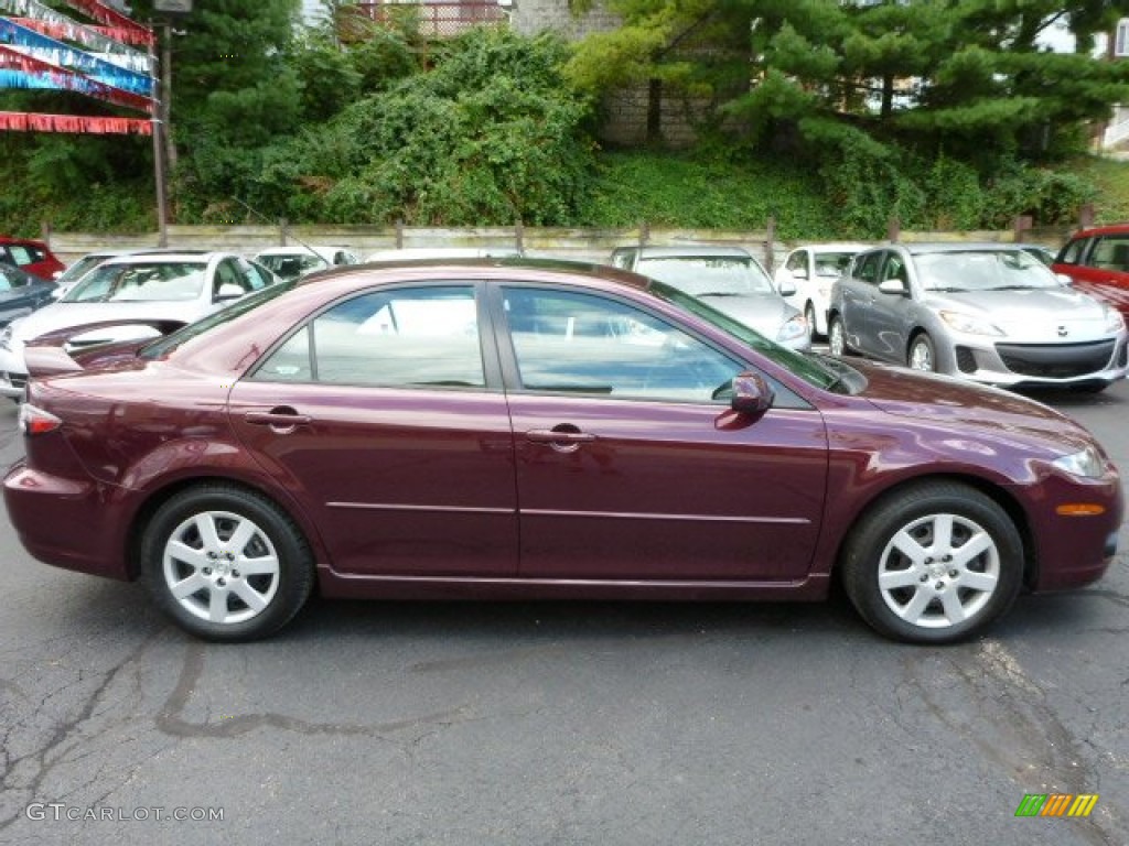 2006 MAZDA6 i Sport Sedan - Dark Cherry Metallic / Black photo #13