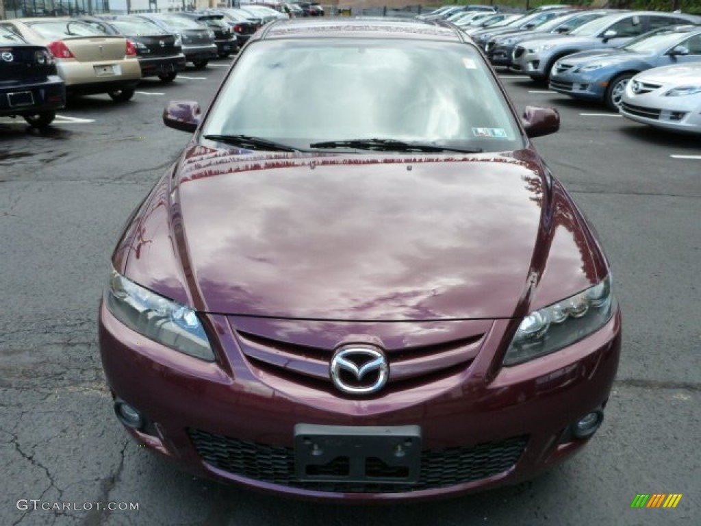 2006 MAZDA6 i Sport Sedan - Dark Cherry Metallic / Black photo #14