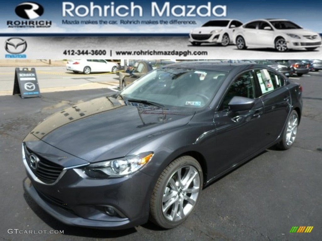 2014 MAZDA6 Grand Touring - Meteor Gray Mica / Black photo #1