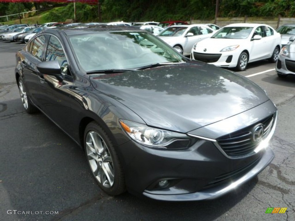Meteor Gray Mica 2014 Mazda MAZDA6 Grand Touring Exterior Photo #85809392