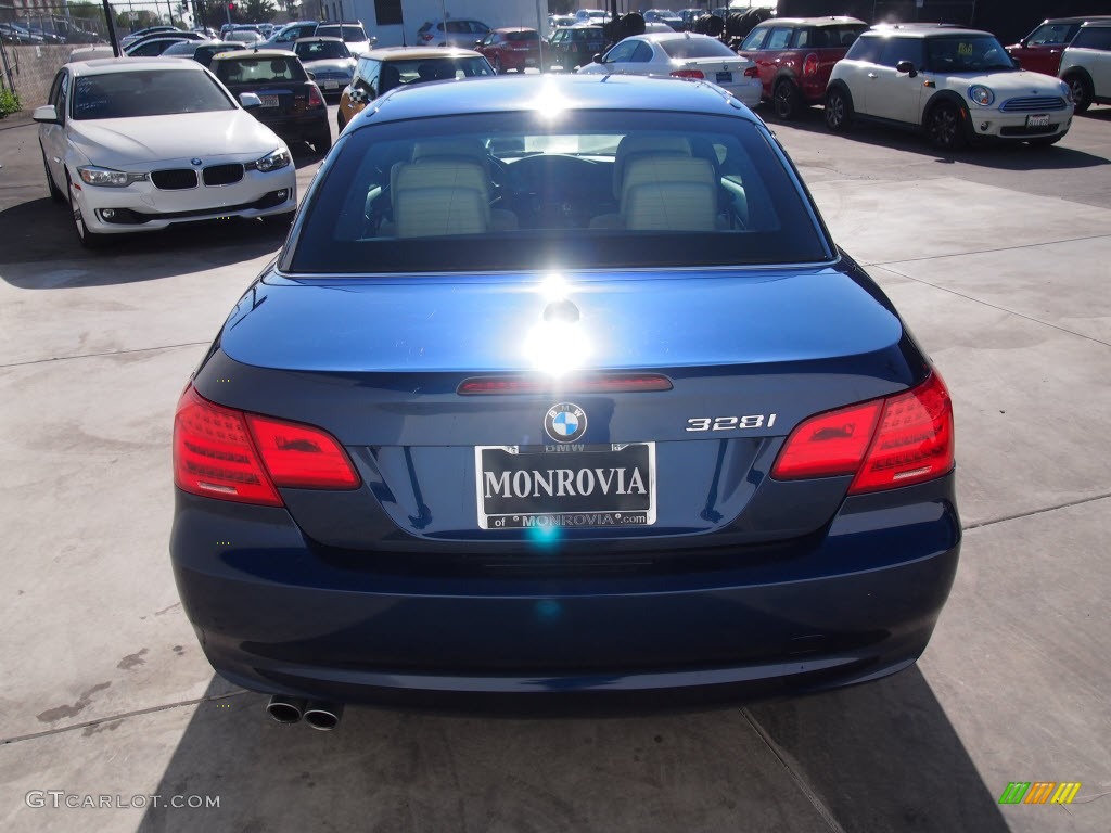 2011 3 Series 328i Convertible - Deep Sea Blue Metallic / Cream Beige photo #7