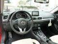 2014 Mazda MAZDA3 Almond Leather Interior Prime Interior Photo