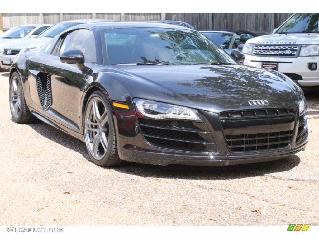 Phantom Black Pearl Effect 2012 Audi R8 5.2 FSI quattro Exterior Photo #85811719