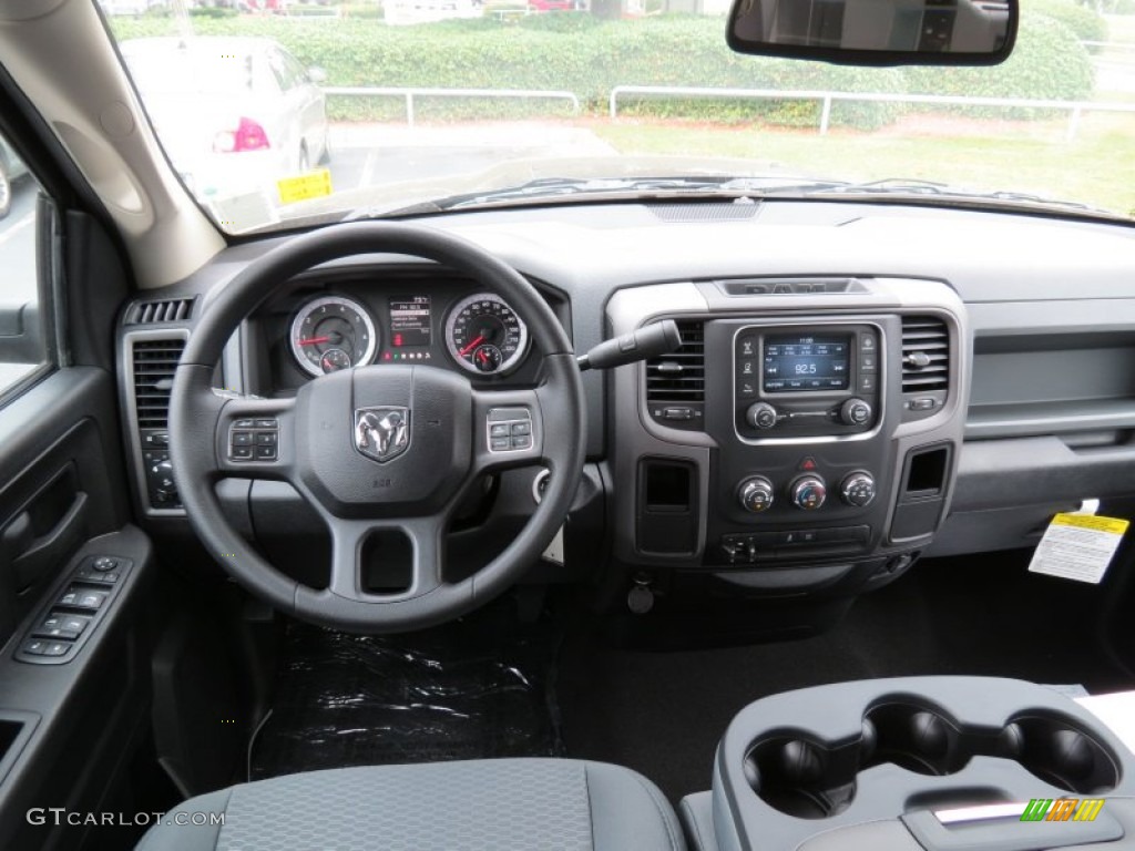 2014 Ram 1500 Express Quad Cab Black/Diesel Gray Dashboard Photo #85811874